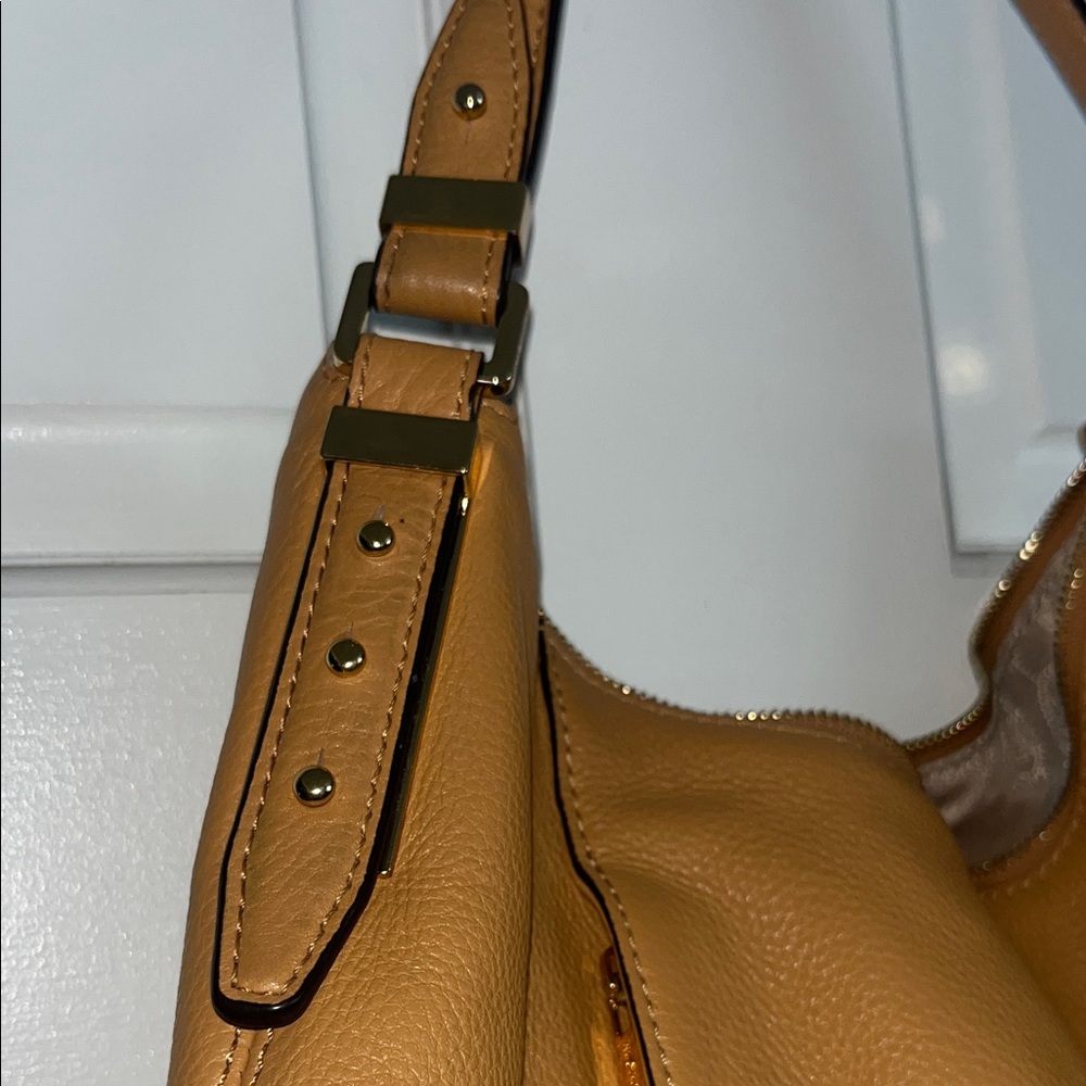 Michael Kors Pebbled Leather Hobo Bag - Picture 3 of 10